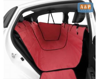 Автогамак Happy Dog Premium (Хэппи Дог Премиум). Цвет: красный с черной окантовкой.