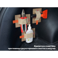 Багажные ремни "Вертикаль-Мини" для пластика. Комплект из 3-х штук. Цвет: бежевый.