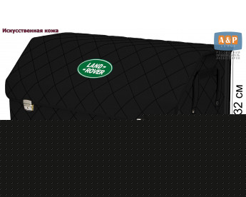 Органайзер-саквояж "Союз Премиум" в багажник Land Rover (Ленд Ровер), размер XXL. Цвет: черный с черной прострочкой Ромб.