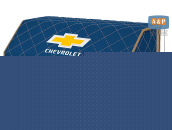 Органайзер-саквояж "Союз" в багажник Chevrolet (Шевроле), размер XL Plus. Цвет: синий с бежевой прострочкой Ромб.