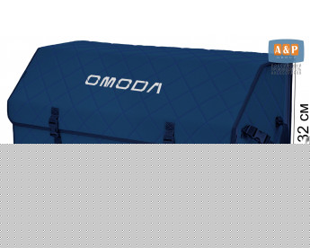 Органайзер-саквояж "Союз" в багажник Omoda (Омода), размер XXL. Цвет: синий с синей прострочкой Ромб.